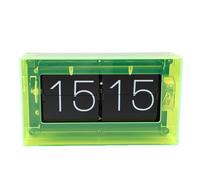 ZIXINNKC Horloge Rabattable rétro 24 Heures, Horloge mécanique Vintage alimentée par Batterie pour la décoration de Bureau Familial (Couleur Fluorescente)