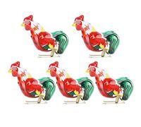 ZIXINNKC Jouet à Ressort mécanique, Jouets d'animaux sautant à remonter pour Animaux de Compagnie, Amusant éducatif, Paquet de 5, matériau en Fer