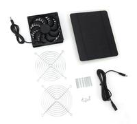 ZIXINNKC Kit de ventilateur à panneau solaire 10 W ventilateur à énergie solaire résistant aux intempéries fixé au mur pour l'extérieur des petits poulaillers, serres et hangars