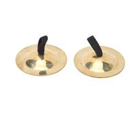 ZIXINNKC Lot de 2 cymbales à Doigts en Laiton, faciles à Prendre en Main, 5,5 cm, pour soirées dansantes et fêtes.