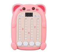 ZIXINNKC Machine de Jeu de Rythme pour Enfants Écran de Score électronique 3 Vitesses réglables Machine de Jeu de Puzzle Portable Rythme Jeu de poussée Rapide (Rose)