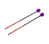 ZIXINNKC Maillets Marimba Fil de Coton en Fibre de Carbone Bâton de Tambour Maillet Marteau pour Instruments de Percussion Basse (tête violette)
