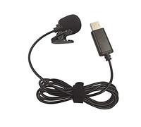 ZIXINNKC Microphone cravate USB à condensateur omnidirectionnel filaire à pince mains libres Plug & Play pour ordinateur PC portable vidéoconférence chat en direct enregistrement