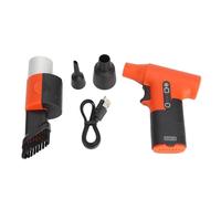 ZIXINNKC Mini Turbo ventilateur de ventilateur électrique portable Turbine à air violent 120000rpm 50m / s canal industriel jet sec (Orange)