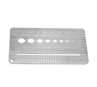 ZIXINNKC Outil de règle de mesure de diamètre de boulon de plaque de jauge de vis en acier inoxydable de 2 à 10 mm