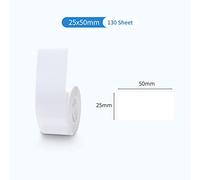 ZIXINNKC Papier d'étiquette de câble thermique pour imprimante d'étiquettes D101 Code à barres Prix Taille Étiquettes de nom Étanche Résistant à la déchirure 25 x 60 mm 110 (5)