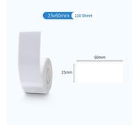 ZIXINNKC Papier d'étiquette de câble thermique pour imprimante d'étiquettes D101 Code à barres Prix Taille Étiquettes de nom Étanche Résistant à la déchirure 25 x 60 mm 110 (6)