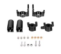 ZIXINNKC Porte-fusées de Direction Avant en métal, Porte-moyeu en C, Ensemble de Verrouillage de l'essieu arrière, stabilité de Direction Parfaite, SCX10 II 90046 90047 RC, pièces de