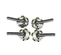 Zixinz-Vis cylindriques Décoration de vis de pare-brise, joint de boulon coloré en alliage de titane PB à double lampe, 4 pièces, Résistance à la corrosion(Blue)