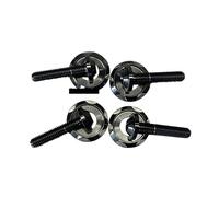 Zixinz-Vis cylindriques Décoration de vis de pare-brise, joint de boulon coloré en alliage de titane PB à double lampe, 4 pièces, Résistance à la corrosion(Beige)