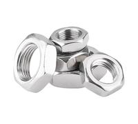 Zixinz-Vis cylindriques Écrou de blocage plat hexagonal bas et fin en acier inoxydable DIN439 GB6172 18-8 M2 M2.5 M3 M4 M5 M6 M8 M10 M12 Résistance à la corrosion(M6-20Pcs)
