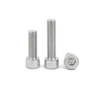 Zixinz-Vis cylindriques M3 M4 M5 M6 pas 0.35/0.5/0.75mm 304 acier inoxydable A2-70 filetage fin douille hexagonale à tête ronde boulon à vis, Résistance à la corrosion (Size : 10Pcs M6x0.75x18mm)