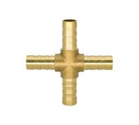 Zixinz-Vis cylindriques Raccord cannelé en laiton for tuyau 2, 3 ou 4 voies for tuyau de 4 à 19 mm, tuyau pneumatique for air et eau Résistance à la corrosion(WHITE,6MM_1 PC)