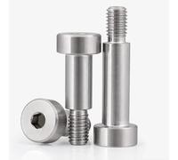 Zixinz-Vis cylindriques Tige hexagonale polie en Acier Inoxydable 304, épaulement surélevé, Boulon à Pas de Limite de Hauteur égale M8M10M12M16, Résistance à la Corrosion(5pcs M8X18XM6)