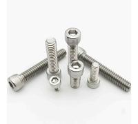 Zixinz-Vis cylindriques UNF 0#-80 UNC 2#-56 4#-40 6#-32 8#-32 10-24 filetage grossier 304 A2 en acier inoxydable, boulon à tête hexagonale à six pans creux, vis à tête cylindrique Résistance à la