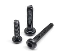 Zixinz-Vis cylindriques Vis à tête cylindrique bombée Torx six lobes en acier inoxydable 304 zingué noir M2 M2.5 M3 M4 M5 M6 M8, Résistance à la corrosion(14mm,10pcs M5)