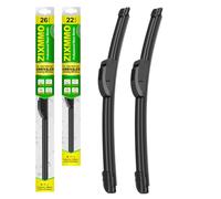 ZIXMMO Lot de 2 balais d'essuie-glace toutes saisons de qualité 66 cm + 55,9 cm de rechange d'équipement d'origine