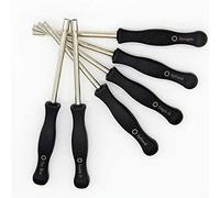 Ziyan Lot de 6 carburateurs Pac Man/Single D/Double D/Hexagonal Hexagonal / 21 dents dentées / Tournevis Allen à 7 dents Outil de réglage Modèles de tronçonneuses