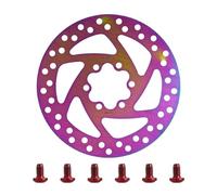 ziyany Disque de Frein 140 mm Compatible avec Les trottinettes électriques Kukirin G2 Pro/G2 Max, Freins à Disque colorés, Disque en Acier Inoxydable avec 6 vis(140mm 1PC)