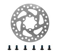 ziyany Disque de Frein de 120 mm Compatible avec Les trottinettes électriques Ninebot Max G3 ZT3 ZT3Pro. Disque de Frein résistant à l'usure, 6 Trous, en Acier Inoxydable.(Silver)