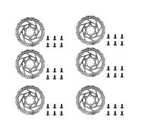 ziyany Disque de Frein en Acier Inoxydable 140 mm Compatible avec KUGOO Kirin G2 Master/G3/G4 - Pièces de Rechange for disques de Frein (1/2/4/6 pièces)(6pc)