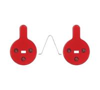 ziyany Plaquettes de Frein for trottinettes électriques compatibles avec Les modèles KUGOO Kirin KuKirin G2 Pro/G2 Max (Plaquettes de Frein à Disque hydrauliques) - Accessoires de freinage(Red)