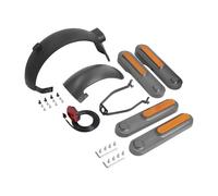 ziyany Support de Garde-Boue Avant, feu arrière avec Bandes réfléchissantes, Coque latérale Compatible avec Les pièces de la Trottinette électrique Xiaomi 4 Ultra(Set B)