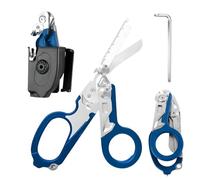 Ziyero Pince Multifonction en Acier Inoxydable avec Structure Autoverrouillée Parfait Pince Multifonctions en Acier Inoxydable, Outil avec Ciseaux Améliorés pour Extérieur, Survie, Camping - Bleu