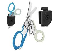 Ziyero Pince Multifonction en Acier Inoxydable avec Structure Autoverrouillée Parfait Pince Multifonctions en Acier Inoxydable, Outil avec Ciseaux Améliorés pour Extérieur, Survie, Camping, Bleu-Gris