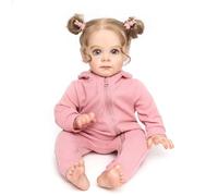 ZIYIUI 55 cm 22 inch Reborn Baby Dolls Fille Réaliste Souple en Silicone Réaliste Bébés Cadeau d'anniversaire pour Enfants