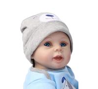 ZIYIUI Poupée Reborn 22 Pouces 55cm Réaliste Bebe Reborn Garçon Silicone Vinyl Handmade Mignonne bébé Nouveau-né bébé Jouets Cadeau