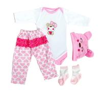 ZIYIUI Vêtements Bebe Reborn 55 CM Haute Qualité Nouveau-Né Poupées Robe Reborn Bébé Poupée Tous Les Vêtements en Coton