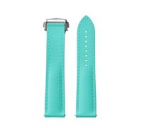 ZIYIWANG Bracelet de montre plongée en caoutchouc silicone liquide 20-22mm, boucle déployante, étanche(Cyan,22MM_SILVER BUCKLE)