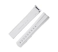 ZIYIWANG Bracelet en caoutchouc 20 mm compatible avec le Seamaster 300, disponible en plusieurs couleurs(White,20MM_NO BUCKLE)