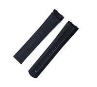 ZIYIWANG Bracelet en caoutchouc 20 mm compatible avec le Seamaster 300, disponible en plusieurs couleurs(Black,20MM_NO BUCKLE)
