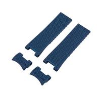 ZIYIWANG Bracelet incurvé en caoutchouc de silicone de 22 mm, compatible avec les bracelets 266 33 263 33, noir, bleu et marron(04 no metal)