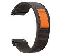 ZIYIWANG Compatible avec les bracelets en nylon des montres Galaxy Watch 7, 6, 5, 4, 40 mm, 44 mm, Classic Active, Gear S3, Front 20 mm, 22 mm, Sport et GTS 3, 4.(Trail- Black Gray,22 מ+quot;מ)