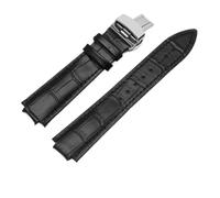ZIYIWANG Le bracelet en cuir convexe est compatible avec les bracelets for hommes et femmes, les bracelets tendance et les accessoires de bracelet.(Black silver,10mm)
