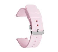 ZIYIWANG Quick release Silicone Strap Waterproof Rubber 14mm To 24mm(Pink silver,22mm)