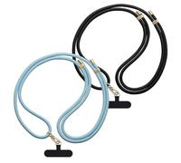 Ziyonix 2 Pièces Cordon Téléphone Portable, Lanière Réglable Telephone Portable Tour de Cou Téléphone Universelle Cordon Bandoulière Sangle de Cou Téléphone pour Smartphone