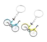 Ziyonix 2 Pièces Llavero de Bicicleta Porte-clés de Vélo en Métal Porte-clés Vélo de Route Pendentif en Forme de Vélo Pendentif de Sac à Dos de Vélo Passionnées De Bicyclette Accessoires
