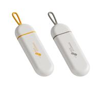 Ziyonix 2 Pièces Pilulier Voyage, Boîte à Pilules Portable à 3 Compartiments, Pilulier de Poche Rangement Étanche, Organiseur de Vitamines et Médicaments