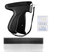 Ziyonix Etiqueteuse Pistolet D'etiquettes, Pistolet Textile avec 5000pcs Fils Paddle et 5 Aiguilles de Rechange, Vetement Prix Etiquette Pistolet Fixation Rapide sur Textiles,Jeans,Chapea (Noir)