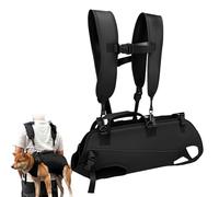 Ziyonix Harnais de Transport pour Chien, Sac à Dos d'urgence pour Chien, Sangle de Transport avec Poignée pour Chiens Âgé, Aide-escalier pour Chiens Handicapés Blessés (L)