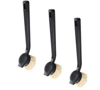 Ziyonix Home Brosse Vaisselle Antibactérie - Set de 3 - Brosse Vaisselle Cuisine à Dureté Forte pour Salissures Lourdes - Longue Durée - Hygienique - Noire