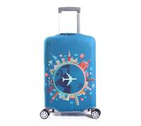 Ziyonix Housse de Valise Élastique 18-32 Pouces Lavable Anti-Poussière Protection Valise Couverture Bagage Voyage Réutilisable en Polyester (M(22-24 Inch))