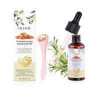 Ziyonix Huile Essentielle Encens - 100% Pure Naturelle Frankincense Essential Oil avec Rouleau de Massage pour Visage, Diffuseur, Massage, Bain, Relax, Apaisant, Soins de la Peau 60ml
