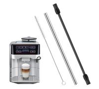 Ziyonix Kit de Tuyau à Lait, Tube de Mousseur de Lait de Machine à Café, Tuyau à lait en Acier Inoxydable et Brosse de Nettoyage Compatible avec les Machines à Café Siemens EQ6 Bosch Veroaroma