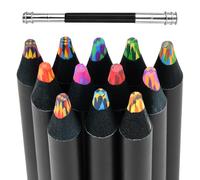 Ziyonix Lot de 12 Crayons de Couleur pour Adultes et Enfants, Crayon Arc-En-Ciel pour Dessin, Crayon de Couleur Gras Pré-Taillé, Crayons de Bois Multicolores pour Peinture créative et Bricolage