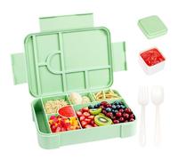 Ziyonix Lunch Box Enfant, 1330 ML Boîte à Déjeuner pour Enfants Bento Lunch Box Anti-Fuite Boite Repas Umami Premium avec 7 Compartiments et Récipient à Sauce pour L'école Le Bureau Camping